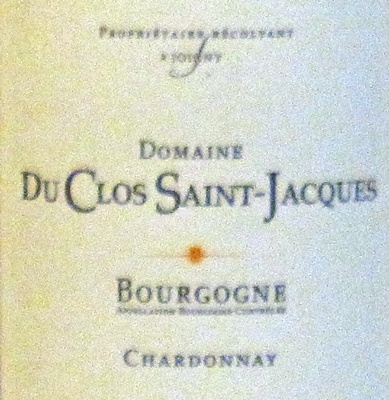 クロ・サン・ジャック　ブルゴーニュ・シャルドネ ラベル